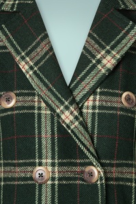 Timeless - 60s Davia Coat in Checkered Green 4