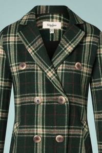 Timeless - 60s Davia Coat in Checkered Green 3