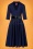 Glamour Bunny - 50s Michelle Swing Dress in Midnight Blue 3