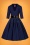 Glamour Bunny - Michelle Swing Dress Années 50 en Bleu de Minuit 4