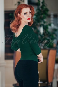 Glamour Bunny - 50s Joy Top in Pine Green 2