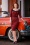 Suzette Gingham Pencil Dress Années 50 en Noir et Rouge