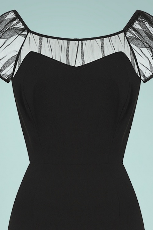 Collectif 44478 Alina Pencil Dress Black 20220927 020LV