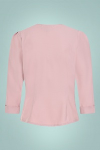 Collectif Clothing - Andra effen blouse in roze 3
