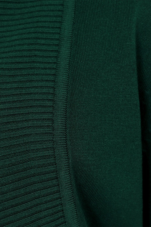 Collectif Clothing - Jean gebreide bolero in groen 4