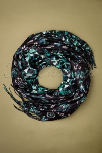Smashed Lemon - Pamela sjaal in zwart en blauw 2