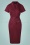 Collectif Clothing 50s Caterina Pencil Dress in Wine