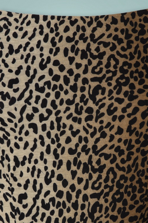 Collectif Clothing - Meg pencil jurk in leopard 4