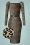 50s Meg Pencil Dress in Leopard