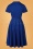 Collectif 44491 Swingdress Navy Buttons 220930 509W