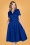 Collectif 44491 Caterina Plain Swing Dress Blue 20220927 020LW