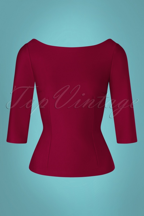 Glamour Bunny - 50s Joy Top in Vibrant Red 3