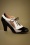 Banned Retro - Retro influencer pumps in zwart en wit 2