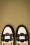 Banned Retro - Evening Primrose Loafers Années 60 en Noir et Blanc 3