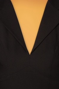 Glamour Bunny Business Babe - Dianne blouse in stijlvol zwart 4