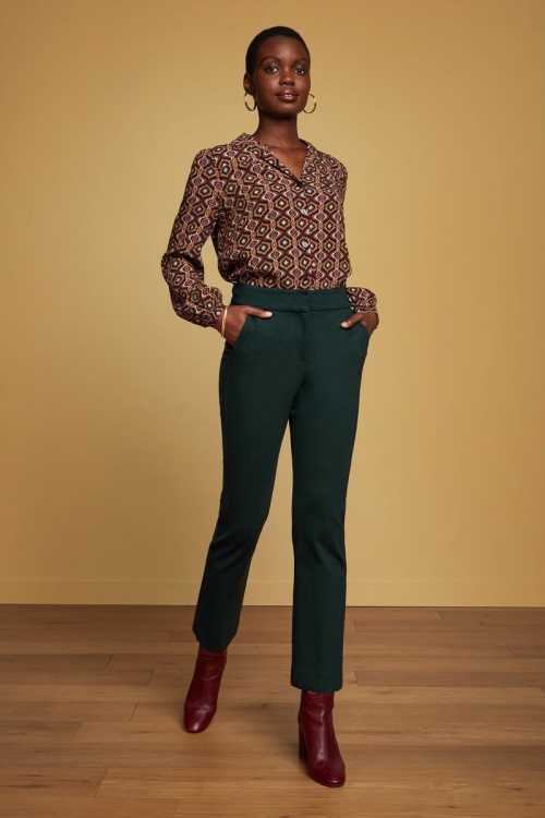 King Louie - 60s Jenny Uni Rodeo Pants in Sycamore Green