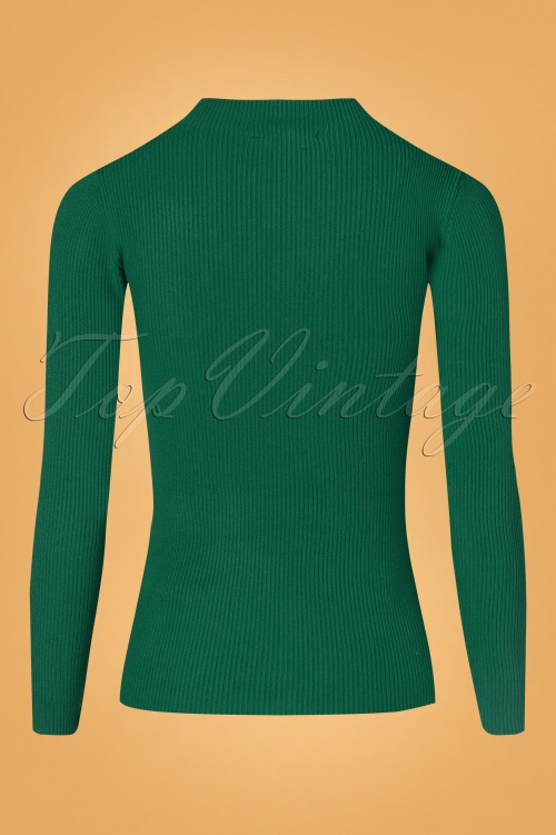 Md'M - 60s Clover Top in Pool Green 2