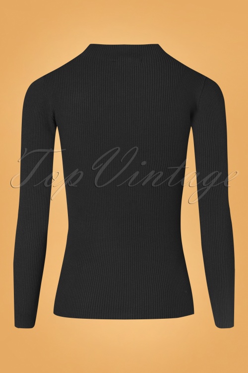 Md'M - 60s Clover Top in Black 2