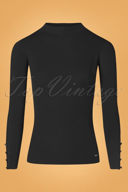 Md'M - 60s Clover Top in Black