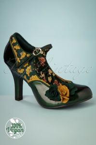 Ruby Shoo - 50s Quinn Pumps in Forest Green