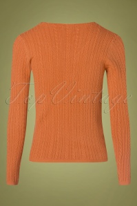 Md'M - Sela Sweater Années 70 en Orange 2