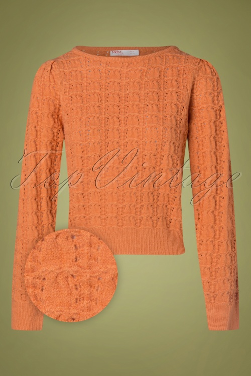Md'M - 70s Sandra Sweater in Orange