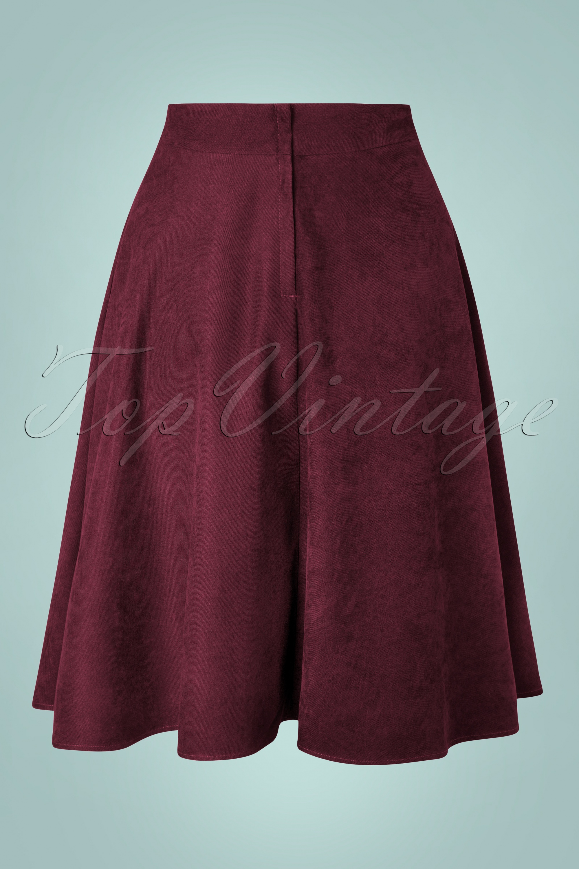 Burgundy skirt 70s hotsell