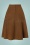 Banned Retro - Sophisticated Lady Swing Skirt Années 40 en Marron 3