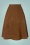 Banned Retro - Sophisticated Lady Swing Skirt Années 40 en Marron