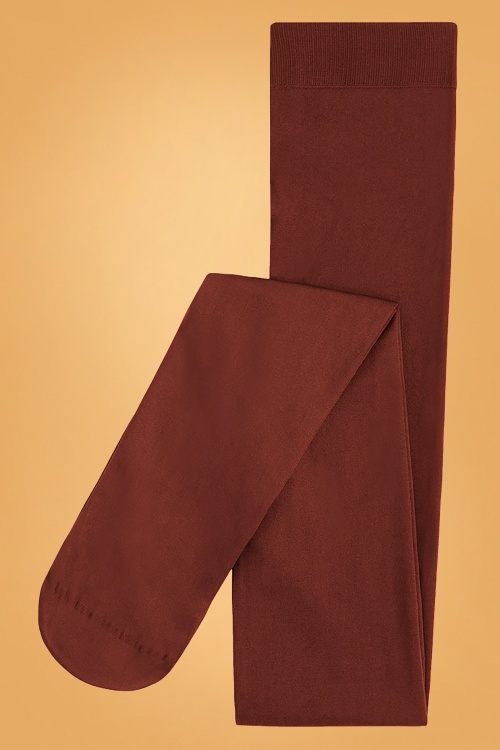 King Louie - 60s Solid Tights in Pecan Brown 2