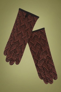 King Louie - 60s Facet Gloves in Henna Red 2