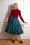 Hearts and Roses 44205 Swing Skirt Navy Green Check 20221006 021LW