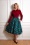Hearts and Roses 44205 Swing Skirt Navy Green Check 20221006 020LW