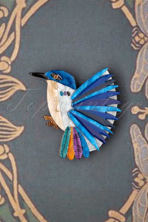 Erstwilder - Kyrie Kingfisher Brooch