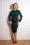 50s Sofia Polka Dot Wiggle Skirt in Black