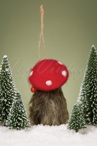 Sass & Belle - Woodland Mushroom Hedgehog Felt Decoration 3