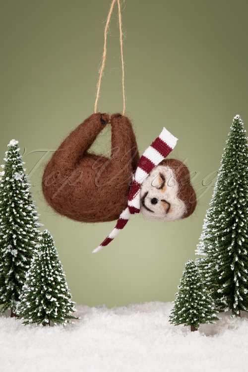 Sass & Belle - Swinging Sloth with Scarf Felt Decoration 2
