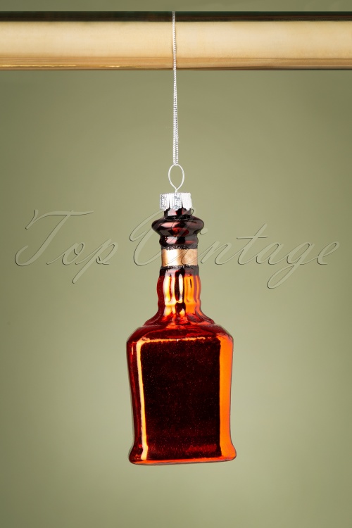 Sass & Belle - Cognac Bottle Shaped Bauble 3