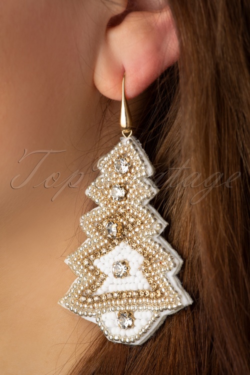 Day&Eve by Go Dutch Label - 50s Christmas Tree Earrings 