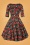 Top Vintage Boutique 42931 Swing Dress Black Red Flowers 221010 601W