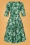 Top Vintage Boutique 43696 Swing Dress Green White Flowers 221010 610W