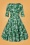 Top Vintage Boutique 43696 Swing Dress Green White Flowers 221010 601W