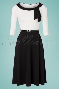 Vintage Chic for Topvintage - 50s Kate Swing Dress in Black and White