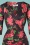 Vintage Chic 44928 Pencil Dress Black Pink Flowers 221011 602V