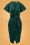 50s Livia Kimono Wrap Dress in Green