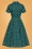 Collectif 44489 Caterina Jewel Polka Swing Dress Green 20221006 021LW