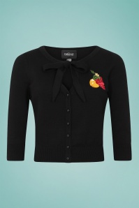 Collectif Clothing - Charlene Fruitschaal vest in zwart