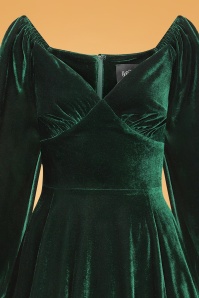 Collectif Clothing - 50s Ludmilla Swing Dress in Green 3
