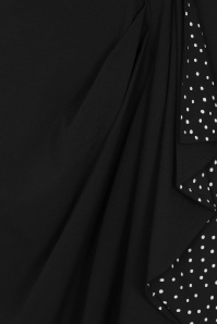 Collectif Clothing - Anika Pencil Dress Années 50 en Noir 4