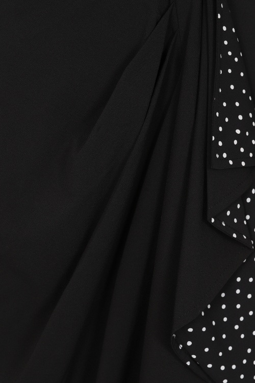 Collectif Clothing - Anika pencil jurk in zwart 4